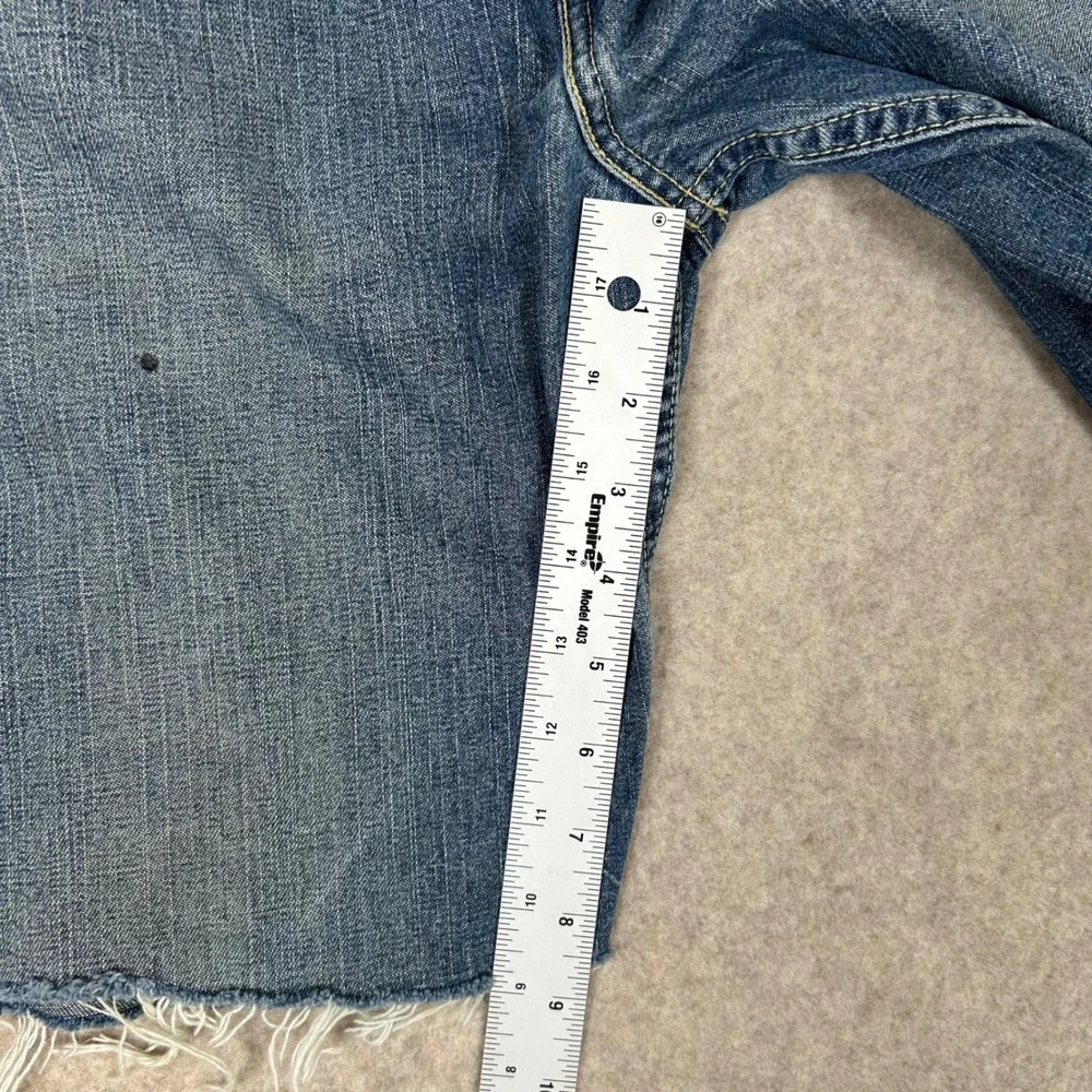 Levi's SilverTab‎ Shorts Mens W30 Blue Low Loose Raw Cut Off Denim 90s Skater